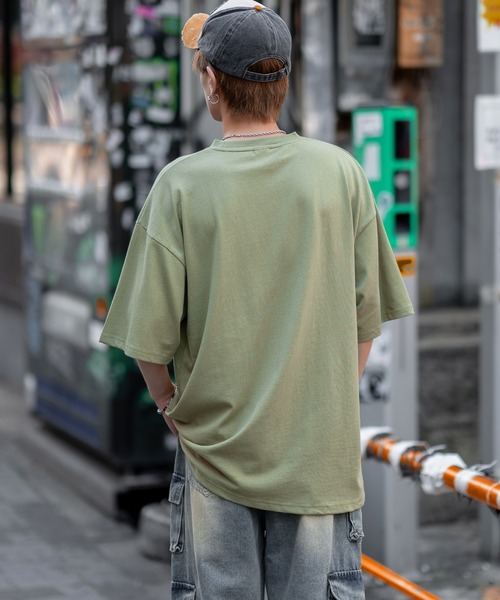 En serio TOKYO(エンソリオトーキョー)の「【SIDEWAYSTANCE】刺繍ダウナーブルドッグ半袖Tシャツ SIDE24-090(Tシャツ/カットソー・メンズ・ホワイト/ブラック/カーキ/アッシュ・SMALL/LARGE/X-LARGE/MEDIUM)」の10枚目の写真