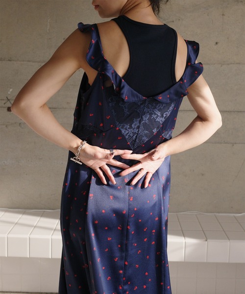 Ameri（アメリ）の「MEDI FRUIT DOT CAMISOLE DRESS（ドレス）」 - WEAR