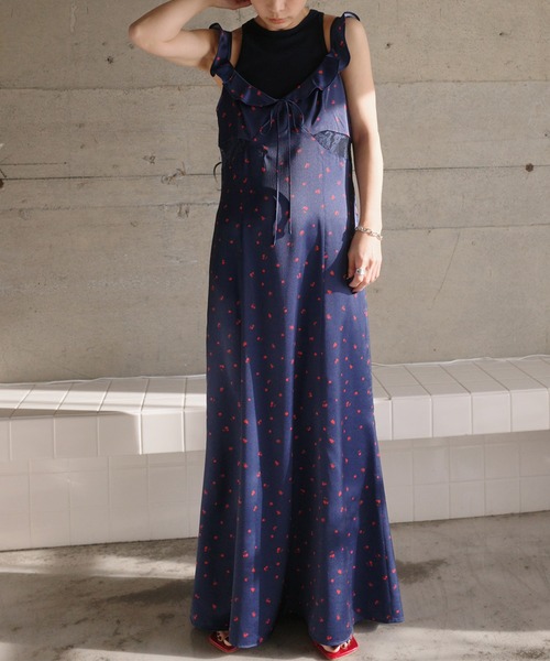 Ameri（アメリ）の「MEDI FRUIT DOT CAMISOLE DRESS（ドレス）」 - WEAR