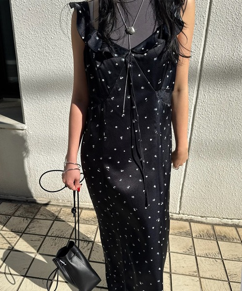 Ameri（アメリ）の「MEDI FRUIT DOT CAMISOLE DRESS（ドレス）」 - WEAR