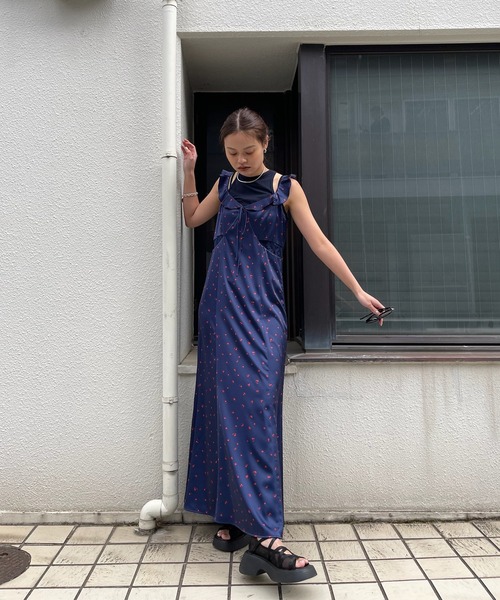 Ameri（アメリ）の「MEDI FRUIT DOT CAMISOLE DRESS（ドレス）」 - WEAR