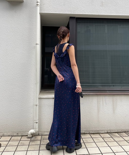 Ameri（アメリ）の「MEDI FRUIT DOT CAMISOLE DRESS（ドレス）」 - WEAR