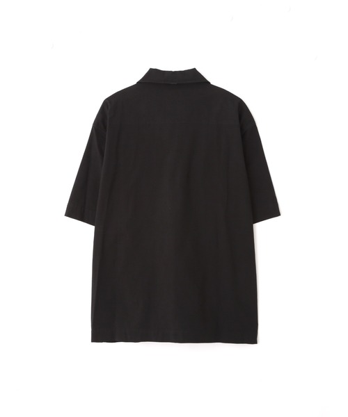 MHL.（エムエイチエル）の「GARMENT DYED FINE COTTON OXFOR（シャツ/ブラウス・メンズ・ライトグレー/ブラック・SMALL/MEDIUM/LARGE）」の7枚目の写真