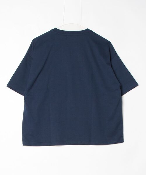 Disney（ディズニー）の「【DISNEY/ディズニー】ミッキーマウス　キャラクタープリント半袖Ｔシャツ(WIDEシルエット)（Tシャツ/カットソー・レディース・サックスブルー/ピンク/ネイビー/オートミール・LARGE/MEDIUM）」の5枚目の写真