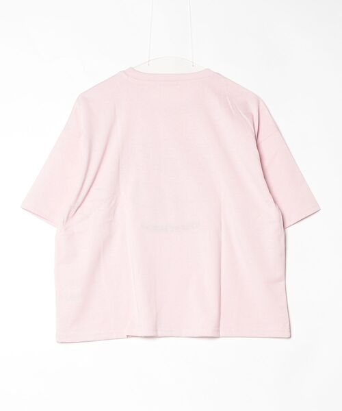 Disney（ディズニー）の「【DISNEY/ディズニー】ミッキーマウス　キャラクタープリント半袖Ｔシャツ(WIDEシルエット)（Tシャツ/カットソー・レディース・サックスブルー/ピンク/ネイビー/オートミール・LARGE/MEDIUM）」の6枚目の写真