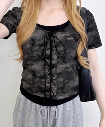 レースアップ」に該当するTシャツ/カットソーファッション通販 - ZOZOTOWN