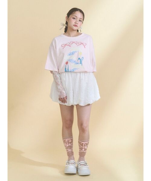 merry jenny(メリージェニー)の「うさぎのひみつ時間Tee(Tシャツ/カットソー・レディース・オフホワイト/ピンク・FREE)」の8枚目の写真