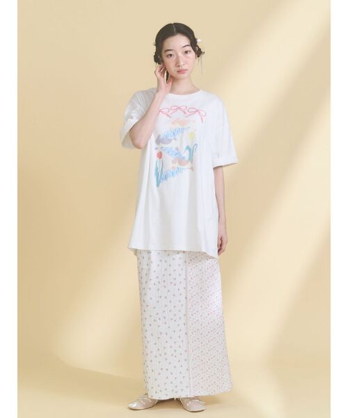 merry jenny(メリージェニー)の「うさぎのひみつ時間Tee(Tシャツ/カットソー・レディース・オフホワイト/ピンク・FREE)」の11枚目の写真