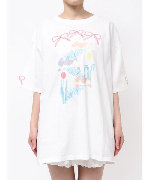 merry jenny(メリージェニー)の「うさぎのひみつ時間Tee(Tシャツ/カットソー・レディース・オフホワイト/ピンク・FREE)」の18枚目の写真