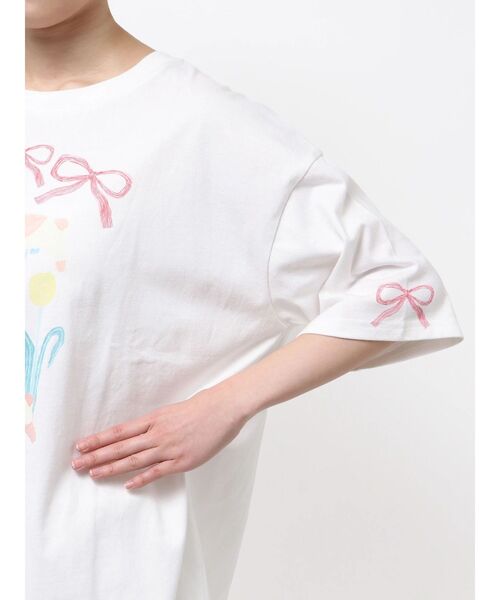 merry jenny(メリージェニー)の「うさぎのひみつ時間Tee(Tシャツ/カットソー・レディース・オフホワイト/ピンク・FREE)」の22枚目の写真