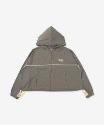 セール】【REFLECT】signature logo full zip hoodie / 光る防水
