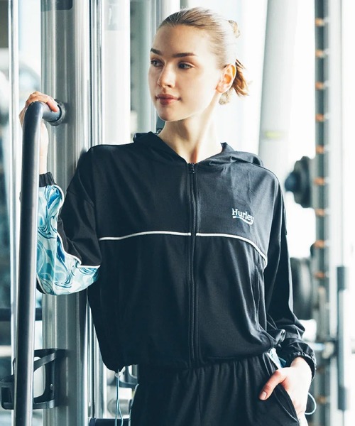 Hurley/ハーレー ジップアップ パーカー ショート丈 UVカット 吸汗速乾