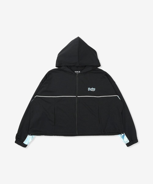 Hurley (ハーレー)の「Hurley/ハーレー ジップアップ パーカー ショート丈 UVカット 吸汗速乾 耐塩素 水陸両用 セットアップ対応 WAFF261033 UT(パーカー・レディース・ブラウン/ブラック/カーキ・S/M)」の11枚目の写真