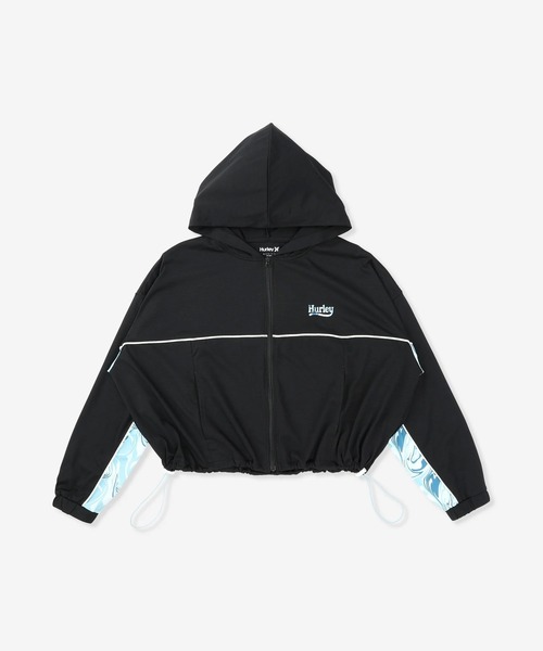 Hurley (ハーレー)の「Hurley/ハーレー ジップアップ パーカー ショート丈 UVカット 吸汗速乾 耐塩素 水陸両用 セットアップ対応 WAFF261033 UT(パーカー・レディース・ブラウン/ブラック/カーキ・S/M)」の9枚目の写真
