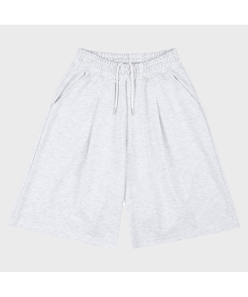 PAPERBOY(ペーパーボーイ)の「ワンタックワイドハーフパンツ5カラー(その他パンツ・レディース・チャコールグレー/ブラック/ネイビー/ライトグレー/グリーン・MEDIUM/LARGE/X-LARGE/SMALL)」の3枚目の写真