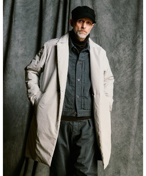 wjk(ダヴルジェイケイ)の「double breasted solid coat(その他アウター・メンズ・グレー系その他/スミクロ・SMALL/MEDIUM/LARGE/X-LARGE)」の2枚目の写真