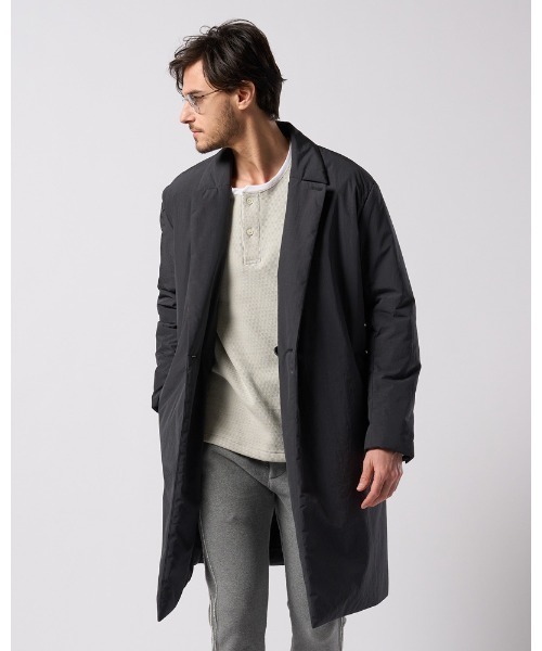 wjk(ダヴルジェイケイ)の「double breasted solid coat(その他アウター・メンズ・グレー系その他/スミクロ・SMALL/MEDIUM/LARGE/X-LARGE)」の1枚目の写真