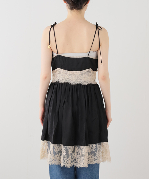 U by SPICK&SPAN（ユーバイスピックアンドスパン）の「Sea New York/シー ニューヨーク ETHEL SOLID MINI DRESS（ワンピース・レディース・ブラック・4）」の2枚目の写真