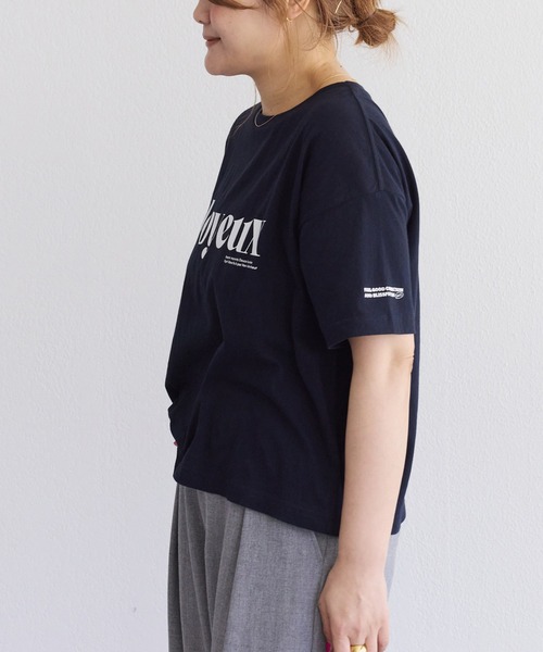 PUAL CE CIN(ピュアルセシン)の「【F&B】オーガニックコットンガーゼTシャツ(Tシャツ/カットソー・レディース・オフホワイト/ベージュ/ネイビー・FREE)」の16枚目の写真