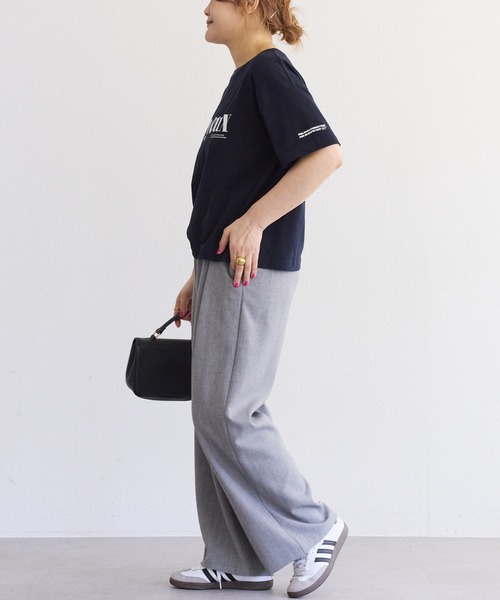 PUAL CE CIN(ピュアルセシン)の「【F&B】オーガニックコットンガーゼTシャツ(Tシャツ/カットソー・レディース・オフホワイト/ベージュ/ネイビー・FREE)」の19枚目の写真
