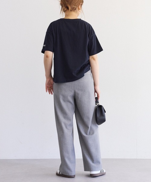 PUAL CE CIN(ピュアルセシン)の「【F&B】オーガニックコットンガーゼTシャツ(Tシャツ/カットソー・レディース・オフホワイト/ベージュ/ネイビー・FREE)」の20枚目の写真