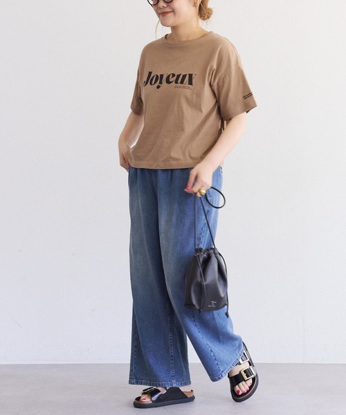 PUAL CE CIN(ピュアルセシン)の「【F&B】オーガニックコットンガーゼTシャツ(Tシャツ/カットソー・レディース・オフホワイト/ベージュ/ネイビー・FREE)」の13枚目の写真
