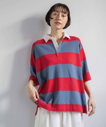 ラガーシャツ」に該当するレッド/赤色系のレディースファッション通販