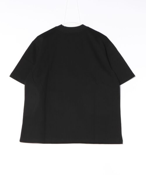 HOOK(フック)の「ギンガムパッチワーク文字アップリケ × もこもこひつじ刺繍 ビッグTシャツ (SS)(Tシャツ/カットソー・メンズ・ワインレッド/ブラック・FREE)」の5枚目の写真