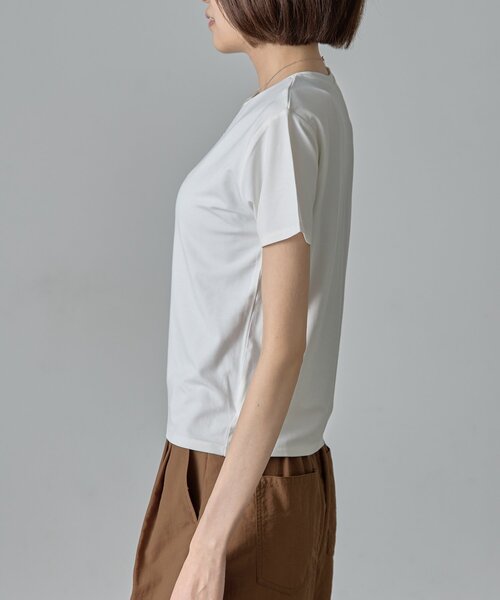 goocy(グーシー)の「【抗菌防臭・冷感】半袖T(Tシャツ/カットソー・レディース・ブルー/ブラック/ホワイト/ブラウン・FREE)」の10枚目の写真