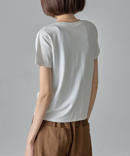 goocy(グーシー)の「【抗菌防臭・冷感】半袖T(Tシャツ/カットソー・レディース・ブルー/ブラック/ホワイト/ブラウン・FREE)」の9枚目の写真