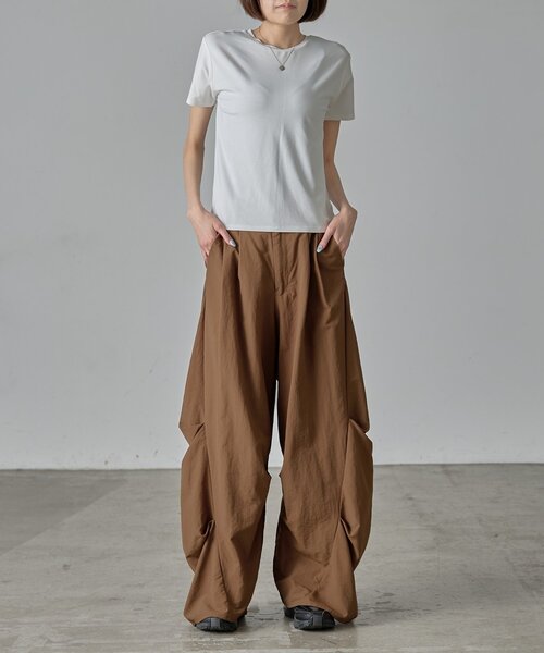 goocy(グーシー)の「【抗菌防臭・冷感】半袖T(Tシャツ/カットソー・レディース・ブルー/ブラック/ホワイト/ブラウン・FREE)」の7枚目の写真