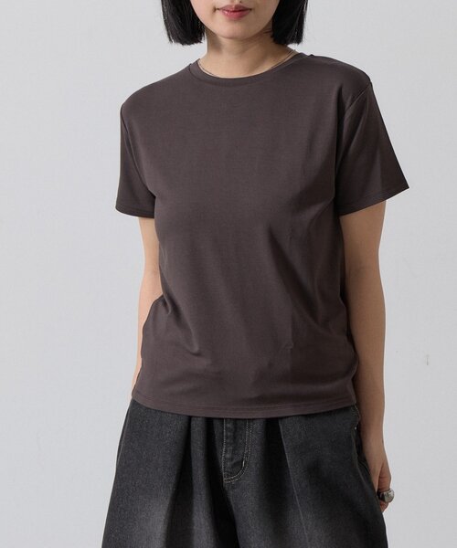 goocy(グーシー)の「【抗菌防臭・冷感】半袖T(Tシャツ/カットソー・レディース・ブルー/ブラック/ホワイト/ブラウン・FREE)」の20枚目の写真