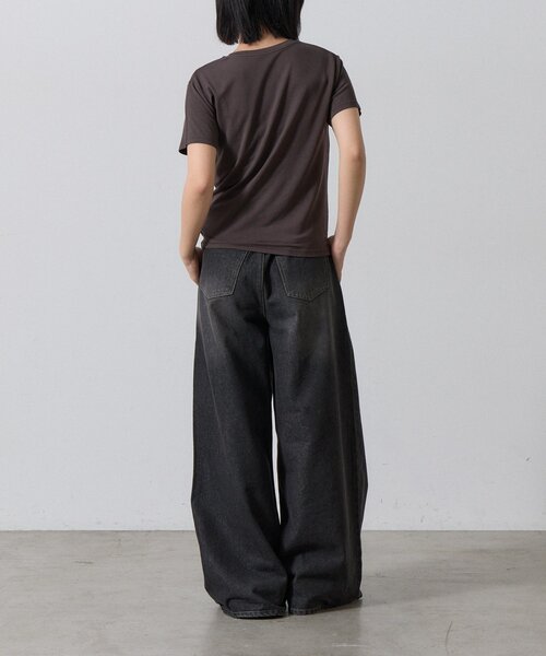 goocy(グーシー)の「【抗菌防臭・冷感】半袖T(Tシャツ/カットソー・レディース・ブルー/ブラック/ホワイト/ブラウン・FREE)」の19枚目の写真