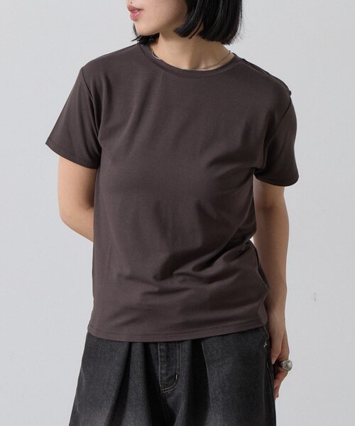 goocy(グーシー)の「【抗菌防臭・冷感】半袖T(Tシャツ/カットソー・レディース・ブルー/ブラック/ホワイト/ブラウン・FREE)」の17枚目の写真