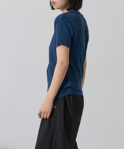 goocy(グーシー)の「【抗菌防臭・冷感】半袖T(Tシャツ/カットソー・レディース・ブルー/ブラック/ホワイト/ブラウン・FREE)」の5枚目の写真