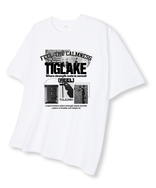 TI.GLAKE(ティーグレイク)の「ホリゾンオーバーサイズ半袖Tシャツホワイト(Tシャツ/カットソー・メンズ・その他・LARGE/X-LARGE/XX-LARGE)」の1枚目の写真