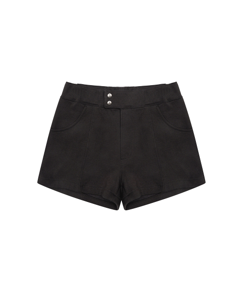 NINEZ(ナインゼット)の「レザーパッチショーツ (2カラー)(その他パンツ・レディース・チャコール/ブラック・SMALL/MEDIUM)」の10枚目の写真