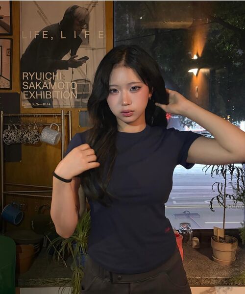 NINEZ(ナインゼット)の「レザーパッチショーツ (2カラー)(その他パンツ・レディース・チャコール/ブラック・SMALL/MEDIUM)」の4枚目の写真