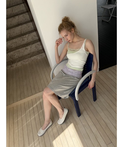ASURA(アスラ)の「PALE LACE SLEEVELESS (MINT)(Tシャツ/カットソー・レディース・その他・OS)」の5枚目の写真