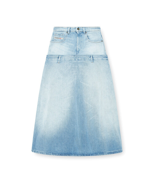 DIESEL(ディーゼル)の「ウィメンズ デニムスカート DE-VORYA-S(デニムスカート・レディース・インディゴブルー・27inch/23inch/26inch/25inch/24inch)」の6枚目の写真