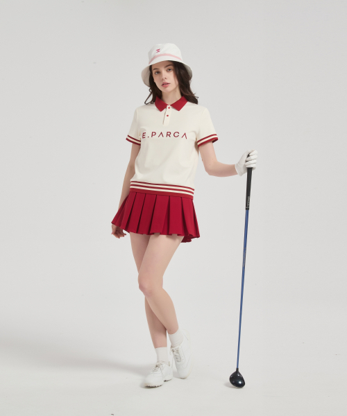 E.PARCA(イパルカ)の「クルリスプリーツスカート(スカート・レディース・レッド・X-SMALL/MEDIUM/LARGE/SMALL)」の4枚目の写真