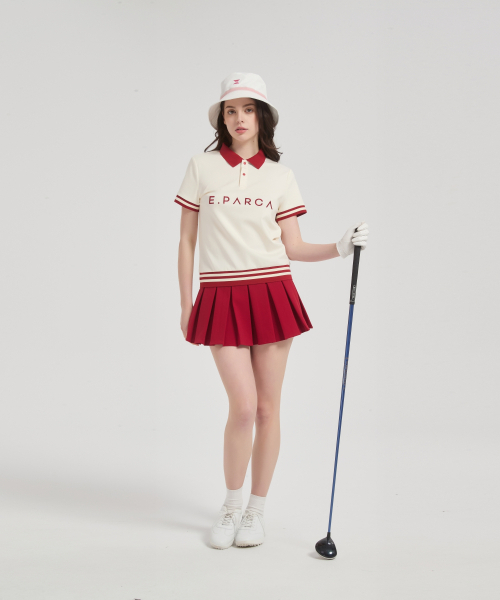 E.PARCA(イパルカ)の「クルリスプリーツスカート(スカート・レディース・レッド・X-SMALL/MEDIUM/LARGE/SMALL)」の5枚目の写真