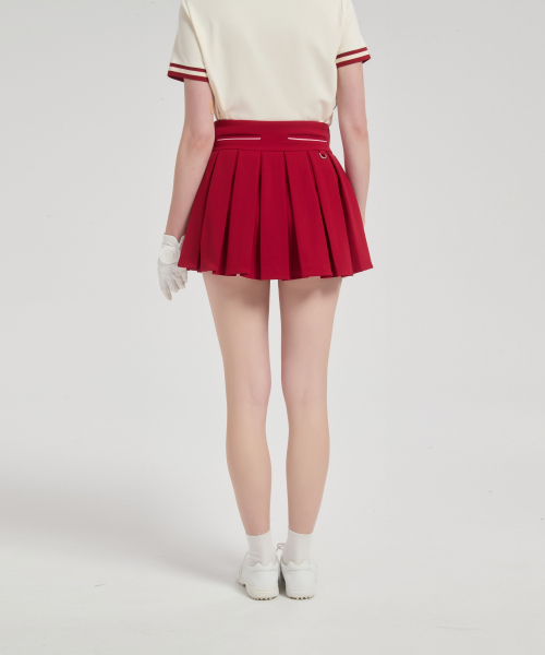E.PARCA(イパルカ)の「クルリスプリーツスカート(スカート・レディース・レッド・X-SMALL/MEDIUM/LARGE/SMALL)」の7枚目の写真