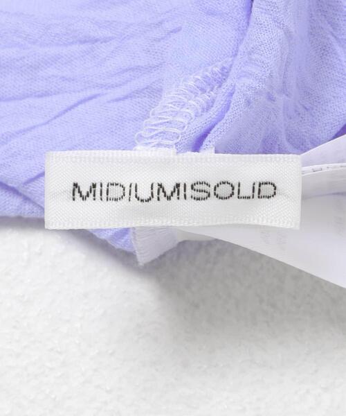 THE GOODLAND MARKET(ザグッドランドマーケット)の「MIDIUMISOLID SEE-THROUGH CREWNECK HF SLV(Tシャツ/カットソー・レディース・オフホワイト/ブラック/ラベンダー・FREE)」の16枚目の写真