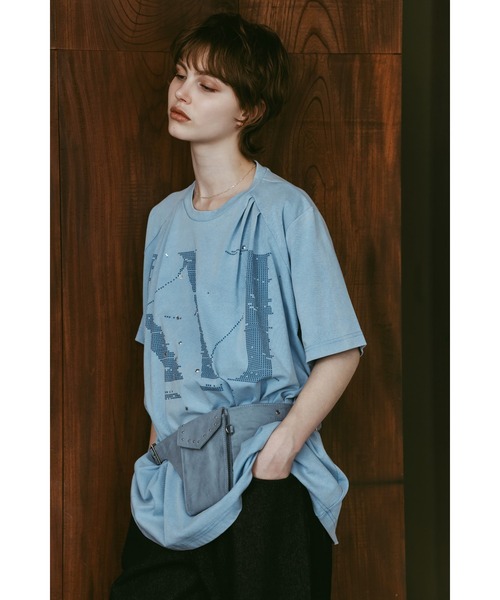 Knuth Marf(クヌースマーフ)の「utility belt bag(ボディバッグ/ウエストポーチ・レディース・ブルー/ブラウン・ONE SIZE)」の1枚目の写真