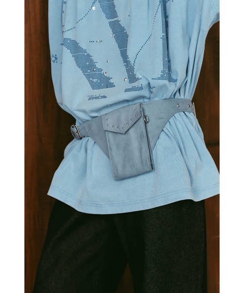 Knuth Marf(クヌースマーフ)の「utility belt bag(ボディバッグ/ウエストポーチ・レディース・ブルー/ブラウン・ONE SIZE)」の6枚目の写真