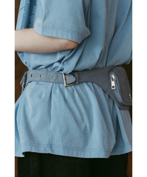 Knuth Marf(クヌースマーフ)の「utility belt bag(ボディバッグ/ウエストポーチ・レディース・ブルー/ブラウン・ONE SIZE)」の8枚目の写真
