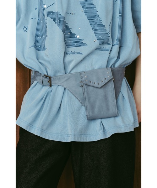 Knuth Marf(クヌースマーフ)の「utility belt bag(ボディバッグ/ウエストポーチ・レディース・ブルー/ブラウン・ONE SIZE)」の9枚目の写真