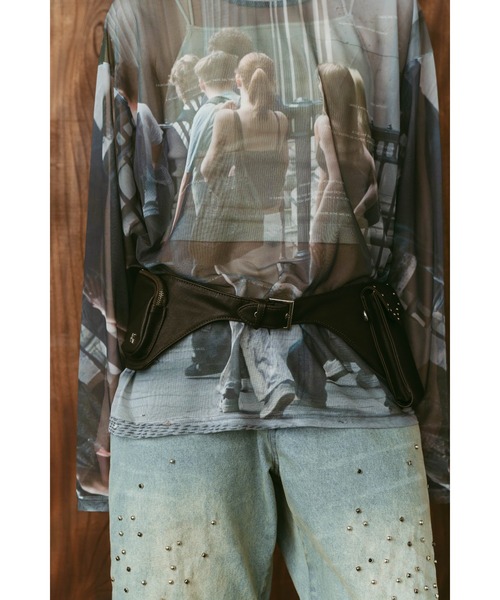 Knuth Marf(クヌースマーフ)の「utility belt bag(ボディバッグ/ウエストポーチ・レディース・ブルー/ブラウン・ONE SIZE)」の14枚目の写真