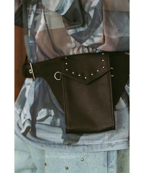 Knuth Marf(クヌースマーフ)の「utility belt bag(ボディバッグ/ウエストポーチ・レディース・ブルー/ブラウン・ONE SIZE)」の16枚目の写真